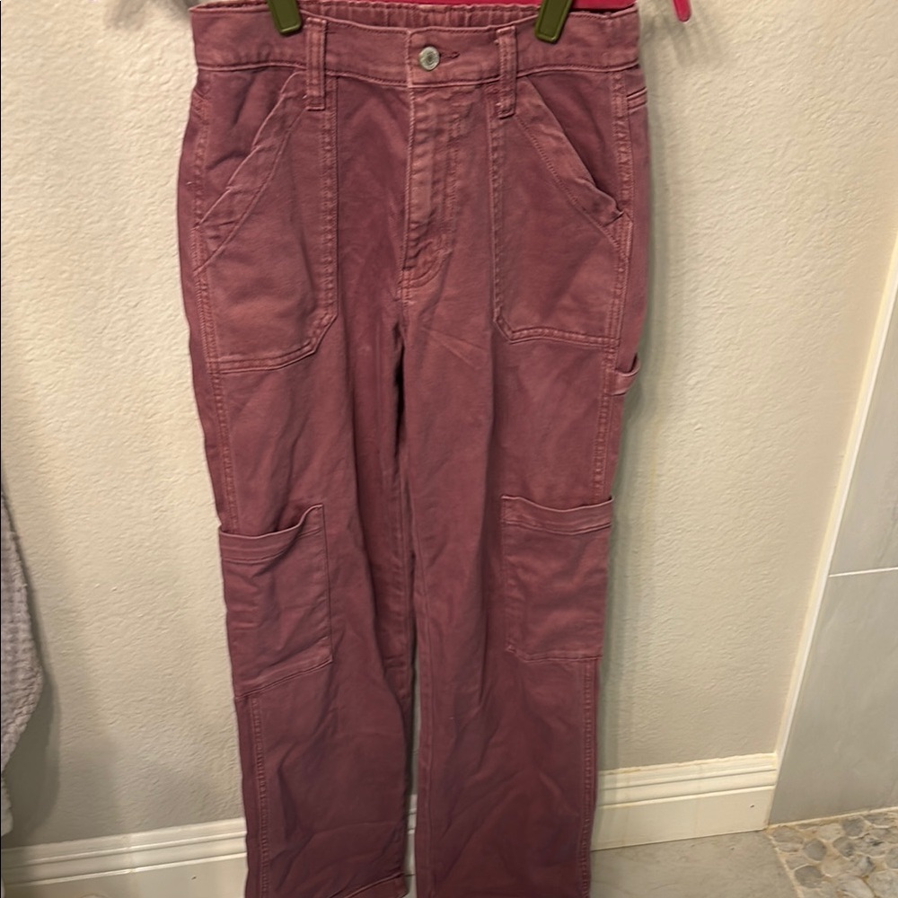 Dusty Rose Cargo Pants